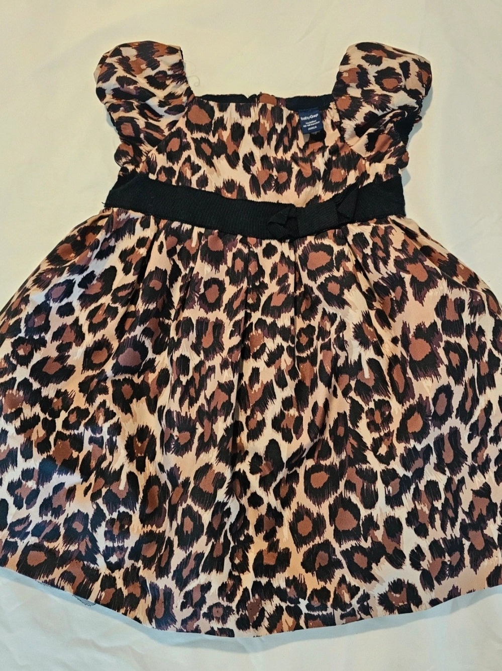 ​Baby Gap Girls 12-18M Leopard Print Party Dress with Tulle Underskirt